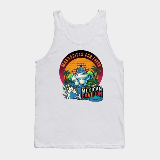 Drinking Margaritas in Mexico around the World Showcase Tank Top by Joaddo